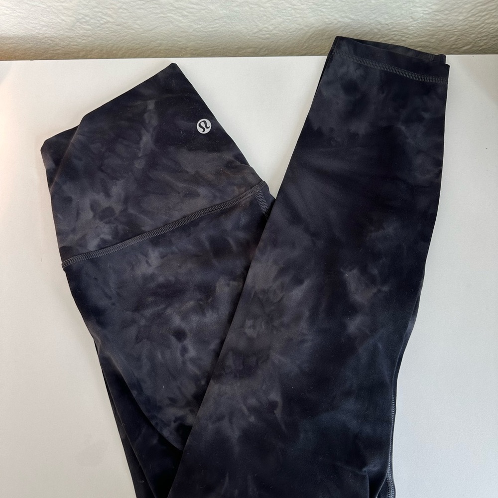 Lululemon Black Tie-Dye Leggings